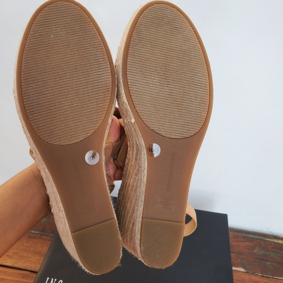Inc. Women's Espadrille Strap Wedge Sandal Sz 10 - Picture 12 of 15